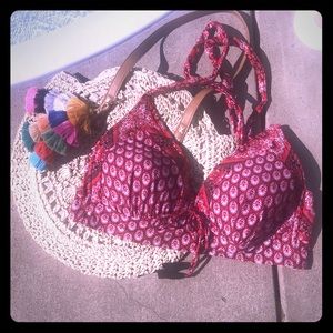 Bikini top Red Bandana Sz 18